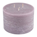 Paris Prix Bougie Déco 3 Mèches  Rustique  12cm Taupe