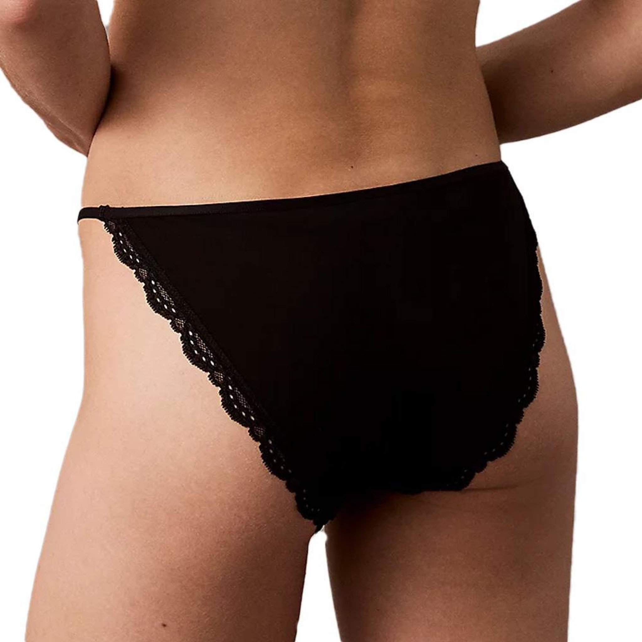 Voir la diapositive 2 : CALVIN KLEIN JEANS Culotte Noires Femme Calvin Klein Jeans String Bikini