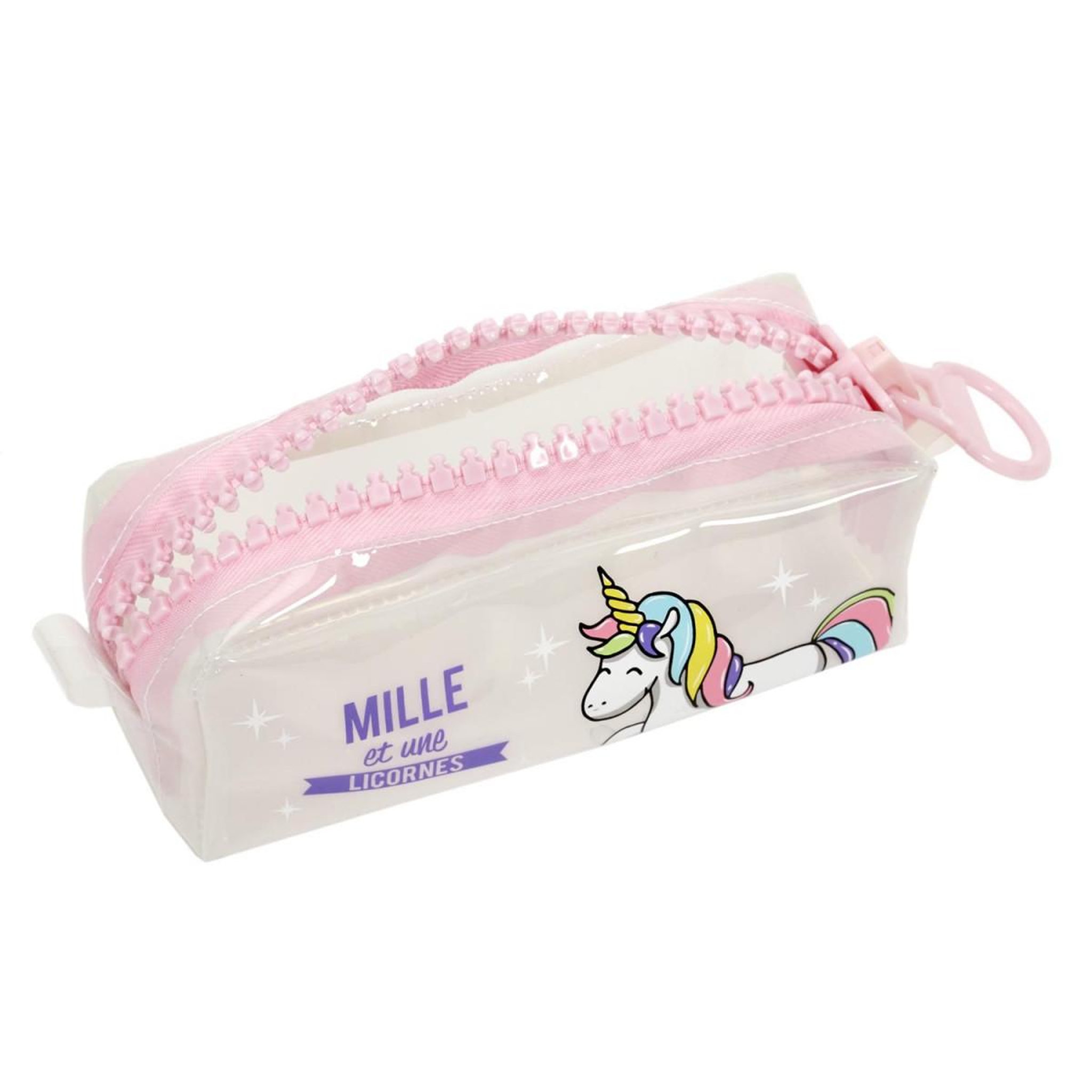 Voir la diapositive 4 : Jeux 2 momes Trousse Design  Licorne  21cm Transparent