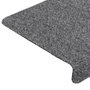 Voir la diapositive 5 : VIDAXL Tapis d'escalier 15 pcs Tissu aiguillete 65x21x4 cm Gris clair
