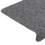Voir la diapositive 5 : VIDAXL Tapis d'escalier 15 pcs Tissu aiguillete 65x21x4 cm Gris clair