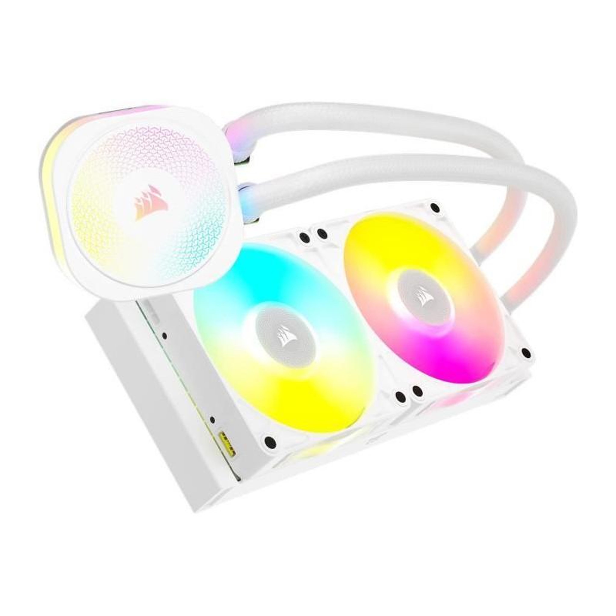 Voir la diapositive 2 : Corsair Watercooling - CORSAIR - iCUE LINK TITAN 240 RX - RGB - Blanc