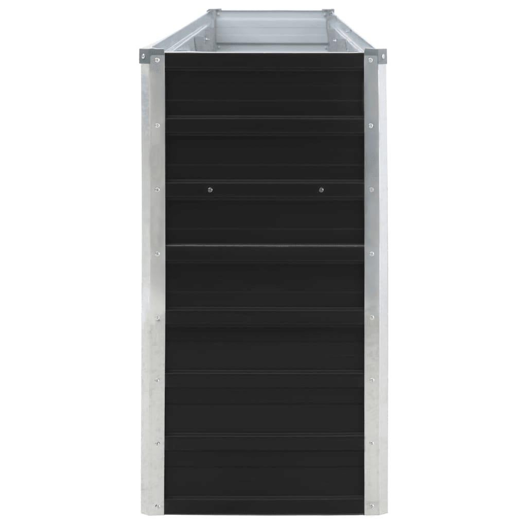 Voir la diapositive 4 : VIDAXL Jardiniere 320x40x77 cm Acier galvanise Anthracite