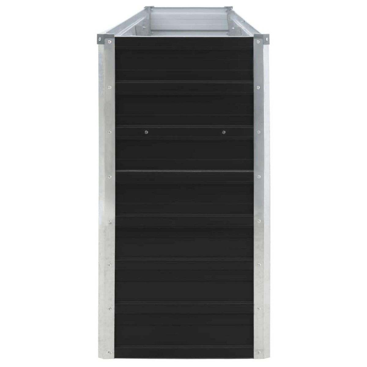 VIDAXL Jardiniere 320x40x77 cm Acier galvanise Anthracite