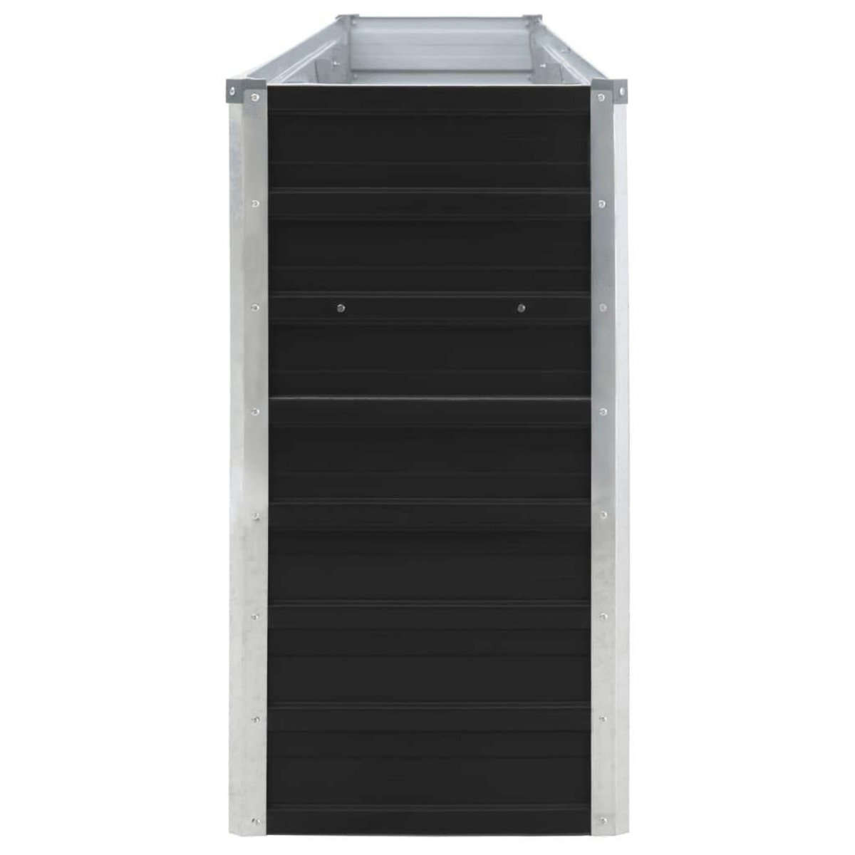 VIDAXL Jardiniere 320x40x77 cm Acier galvanise Anthracite
