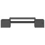 Voir la diapositive 5 : VIDAXL Support de moniteur Gris 70x27,5x15 cm Bois de pin solide