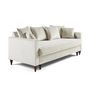 Voir la diapositive 3 : BEST MOBILIER Flamingo - canapé droit 3 places convertible en velours