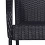 Voir la diapositive 5 : VIDAXL Ensemble a manger de jardin 5 pcs Noir