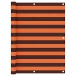 VIDAXL Ecran de balcon Orange et marron 120x500 cm Tissu Oxford