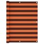 Voir la diapositive 1 : VIDAXL Ecran de balcon Orange et marron 120x500 cm Tissu Oxford