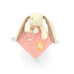 DOUDOU ET COMPAGNIE Doudou hochet Lapin Ciboulette - 21 cm