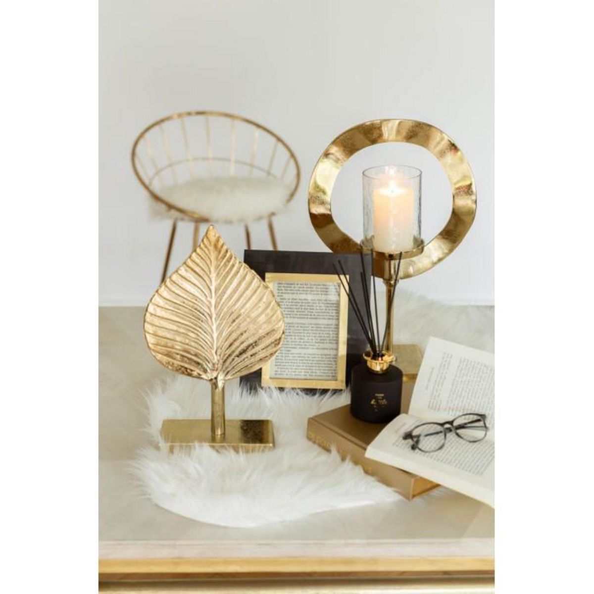 Paris Prix Tapis Imitation Fourrure  Lesley  60x94cm Blanc