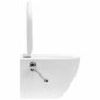 Voir la diapositive 4 : VIDAXL Toilette murale sans rebord et reservoir cache Ceramique Blanc