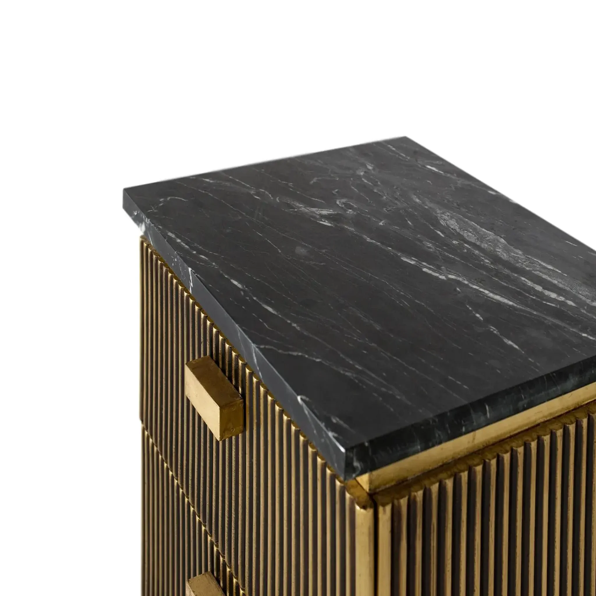 Voir la diapositive 3 : GINER Y COLOMER SL Table de chevet en bois de manguier 50 cm style classique moderne