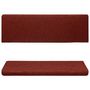 Voir la diapositive 4 : VIDAXL Tapis d'escalier 15 pcs Tissu aiguillete 65x21x4 cm Rouge