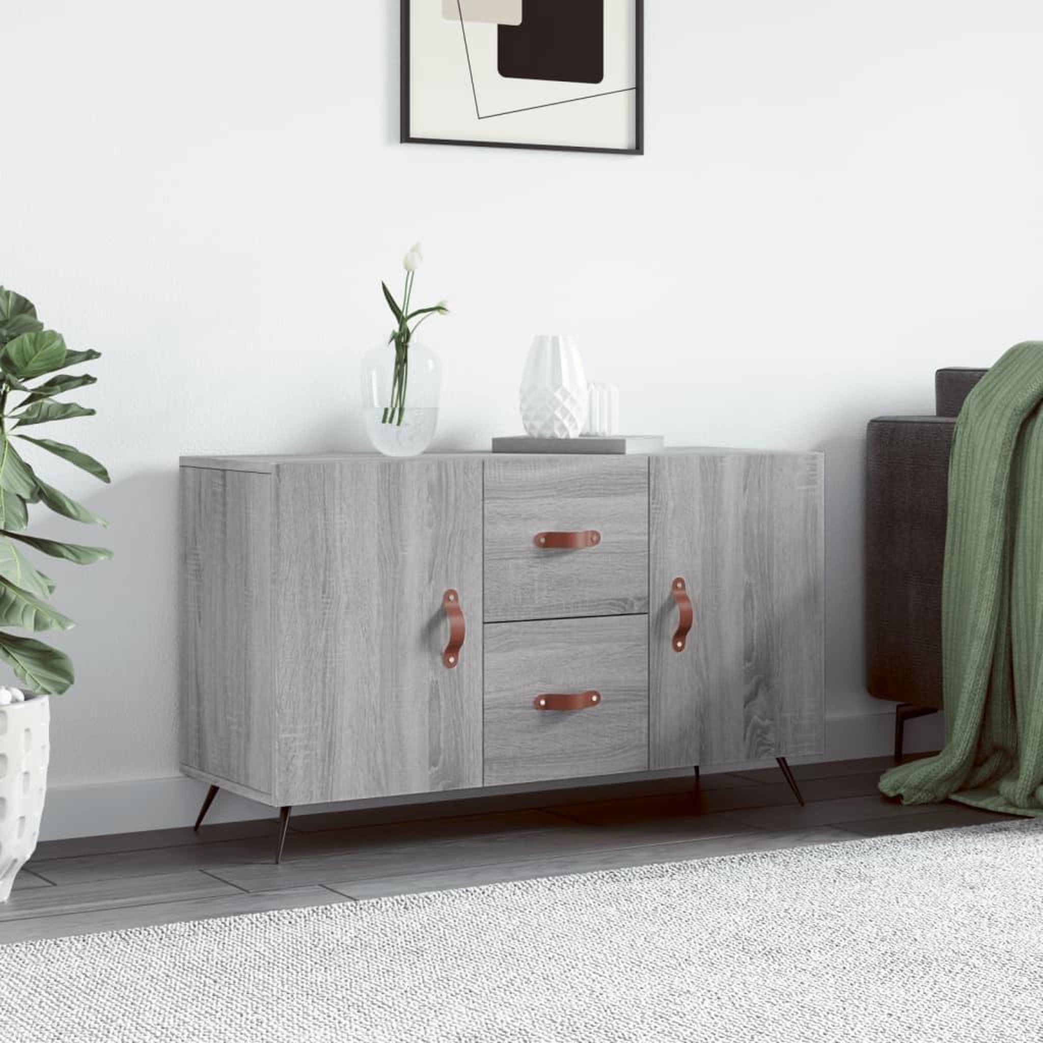 VIDAXL Buffet sonoma gris 100x36x60 cm bois d'ingenierie