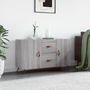 Voir la diapositive 1 : VIDAXL Buffet sonoma gris 100x36x60 cm bois d'ingenierie