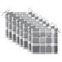 Voir la diapositive 4 : VIDAXL Chaises a manger d'exterieur lot de 8 et coussins Acacia massif