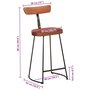 Voir la diapositive 6 : VIDAXL Tabourets de bar lot de 2 49x43x88 cm bois de manguier massif