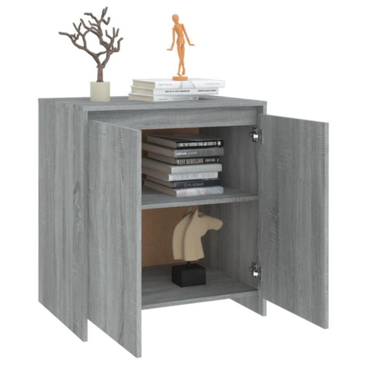 VIDAXL Buffet Sonoma gris 70x41x75 cm Bois d ingénierie
