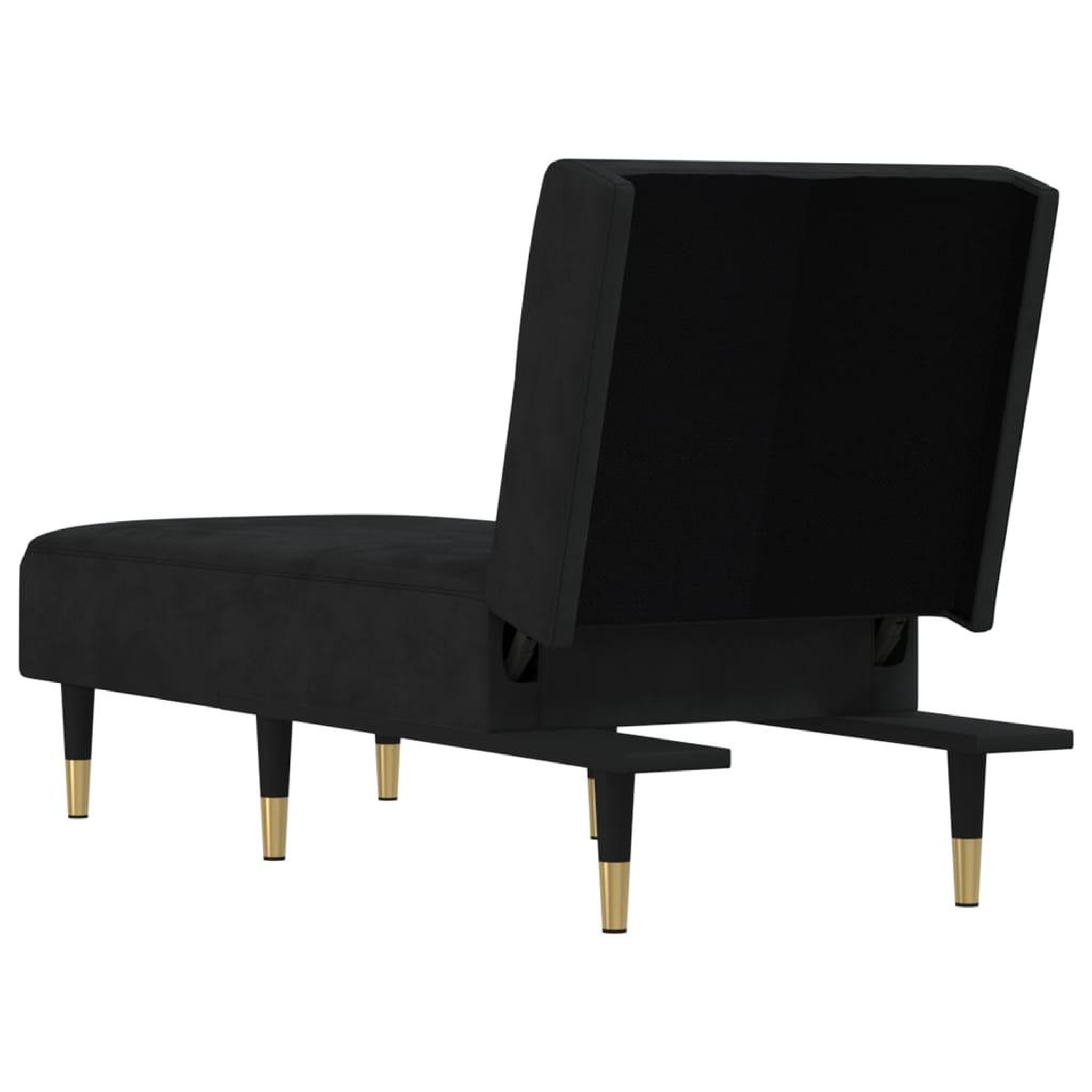 Voir la diapositive 5 : VIDAXL Chaise longue noir velours