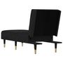 Voir la diapositive 5 : VIDAXL Chaise longue noir velours