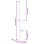 Voir la diapositive 6 : VIDAXL Armoire de bain chene marron 25x26,5x170 cm bois d'ingenierie