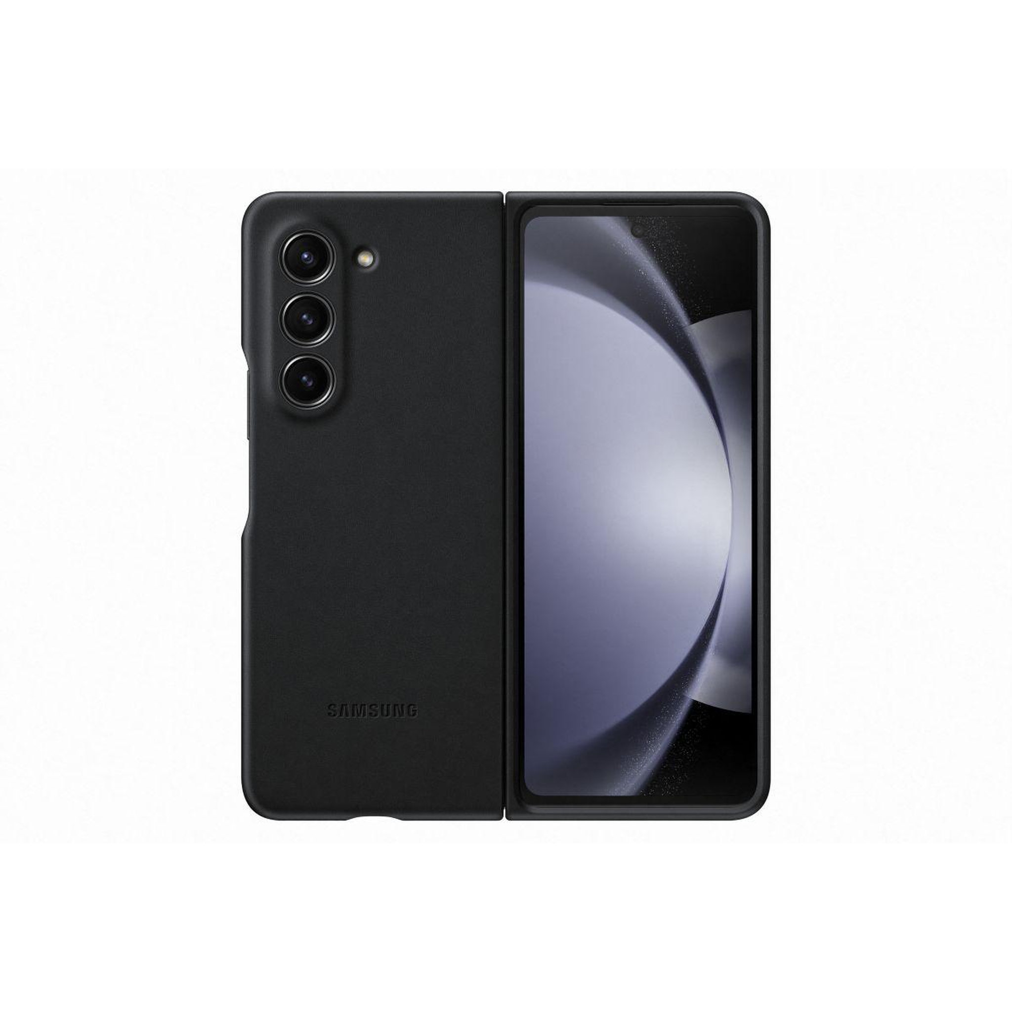 Samsung Coque z fold 5 simili cuir graphite