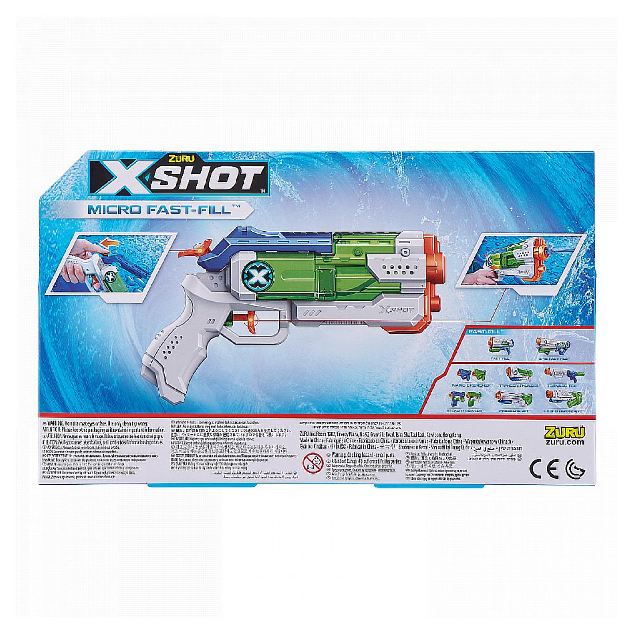 Voir la diapositive 2 : ZURU Pistolet a Eau XSHOT Fast Fil