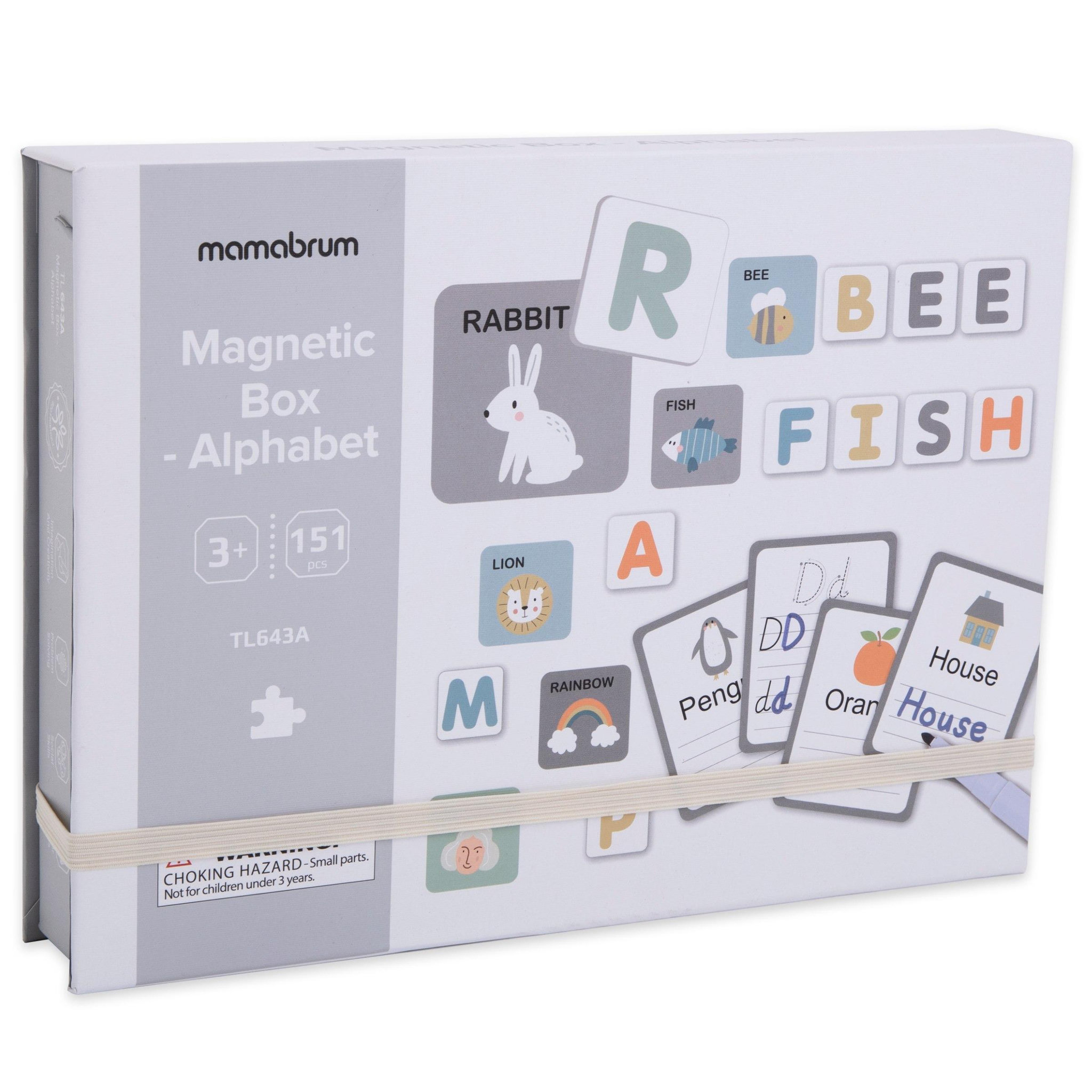 Voir la diapositive 2 : MAMABRUM Puzzle Magnétique Éducatif Alphabet et Mots avec Cartes et Lettres pour Enfants dès 3 Ans