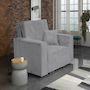 Voir la diapositive 2 : Habitat et Jardin Fauteuil convertible en velours côtelé  Clivia  - Gris