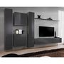 Voir la diapositive 1 : Paris Prix Meuble TV Mural Design  Switch VI  330cm Gris