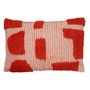 Voir la diapositive 1 : ATMOSPHERA Coussin Déco Tufté  Poppy  38x58cm Orange