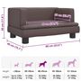 Voir la diapositive 6 : VIDAXL Lit pour chien marron 60x40x30 cm similicuir