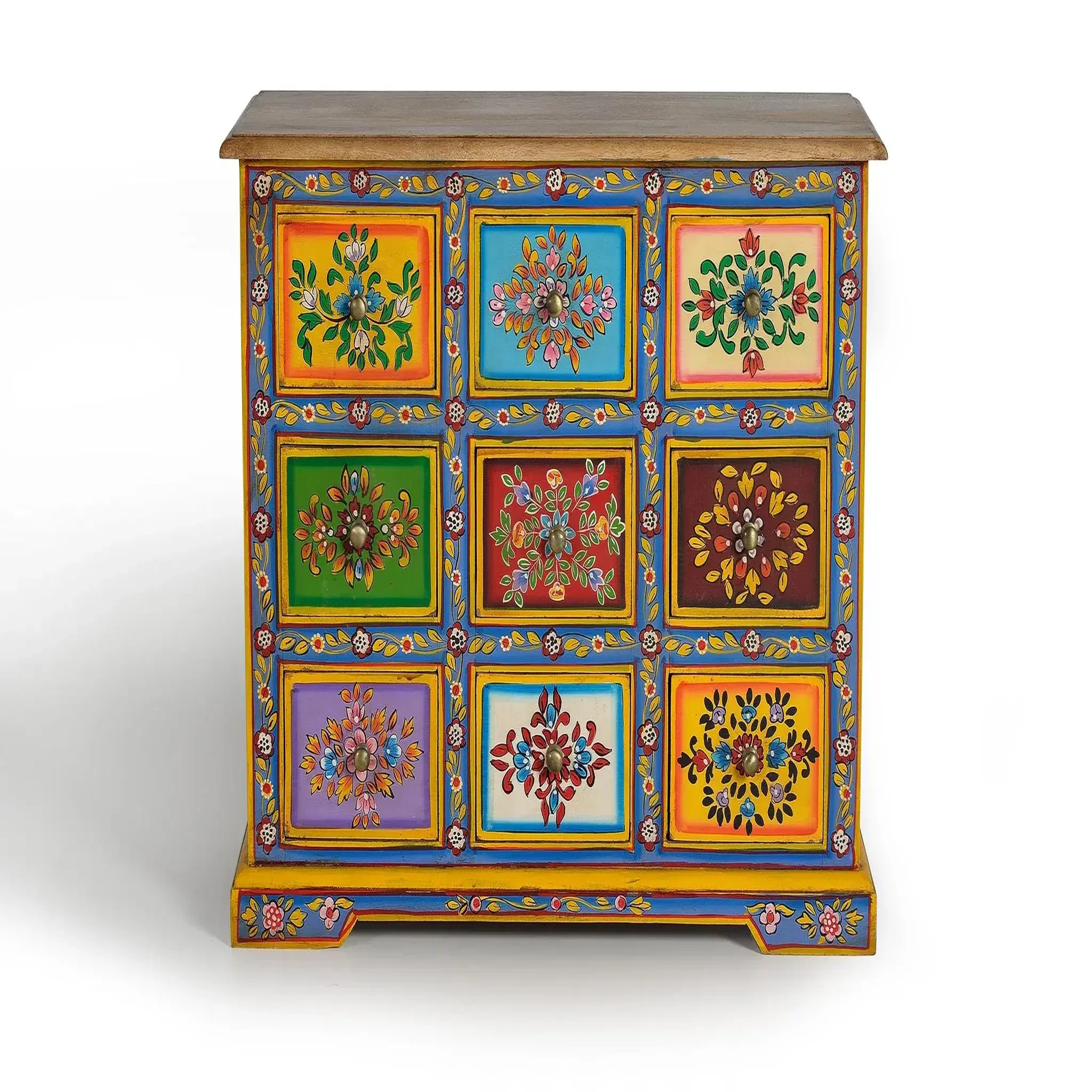 GINER Y COLOMER SL Meuble d'appoint en bois de manguier et mdf 70 cm style ethnique