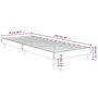 Voir la diapositive 6 : VIDAXL Cadre de lit sans matelas chene marron 75x190cm bois ingenierie
