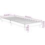 Voir la diapositive 6 : VIDAXL Cadre de lit sans matelas chene marron 75x190cm bois ingenierie