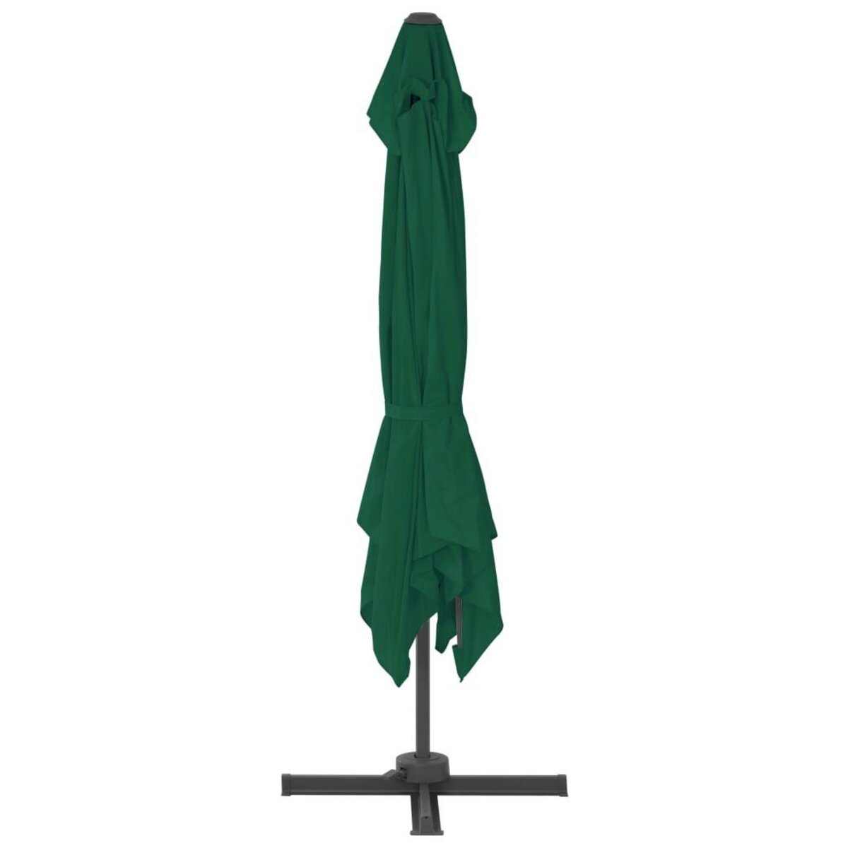 VIDAXL Parasol de jardin en porte-a-faux et poteau en aluminium vert