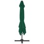 Voir la diapositive 4 : VIDAXL Parasol de jardin en porte-a-faux et poteau en aluminium vert