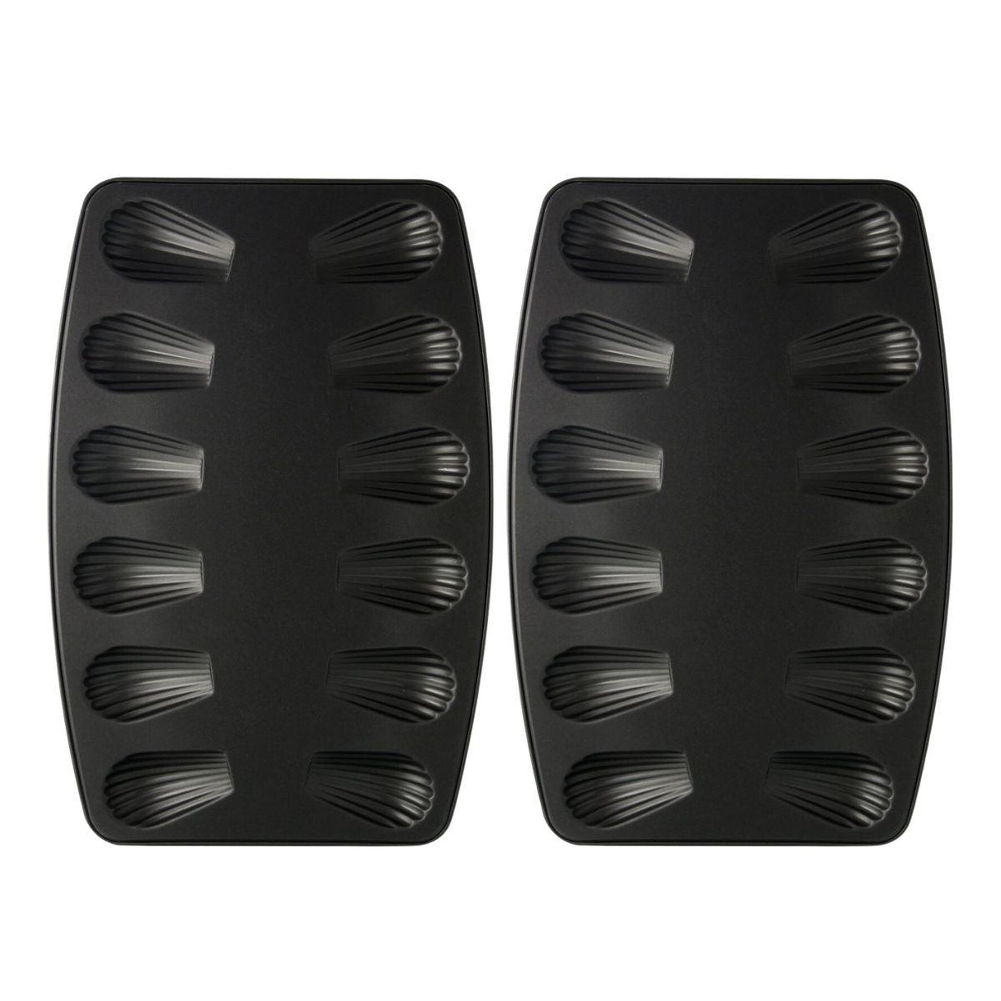 ZENKER Lot de 2 moules à madeleines 12 empreintes zenker spécial countries