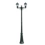 Voir la diapositive 2 : VIDAXL Lampadaire de jardin 2 bras 215 cm Vert fonce/Noir Aluminium