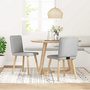 Voir la diapositive 2 : VIDAXL Chaises a manger lot de 2 gris nuage tissu
