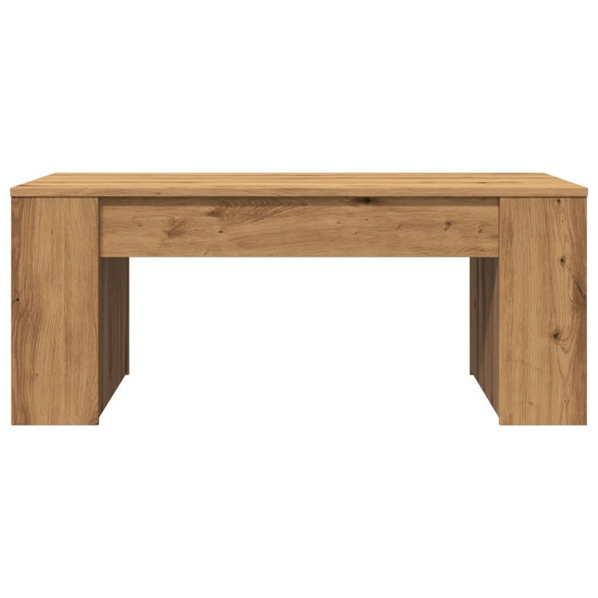VIDAXL Table basse chene artisanal 102x55x42 cm bois d'ingenierie