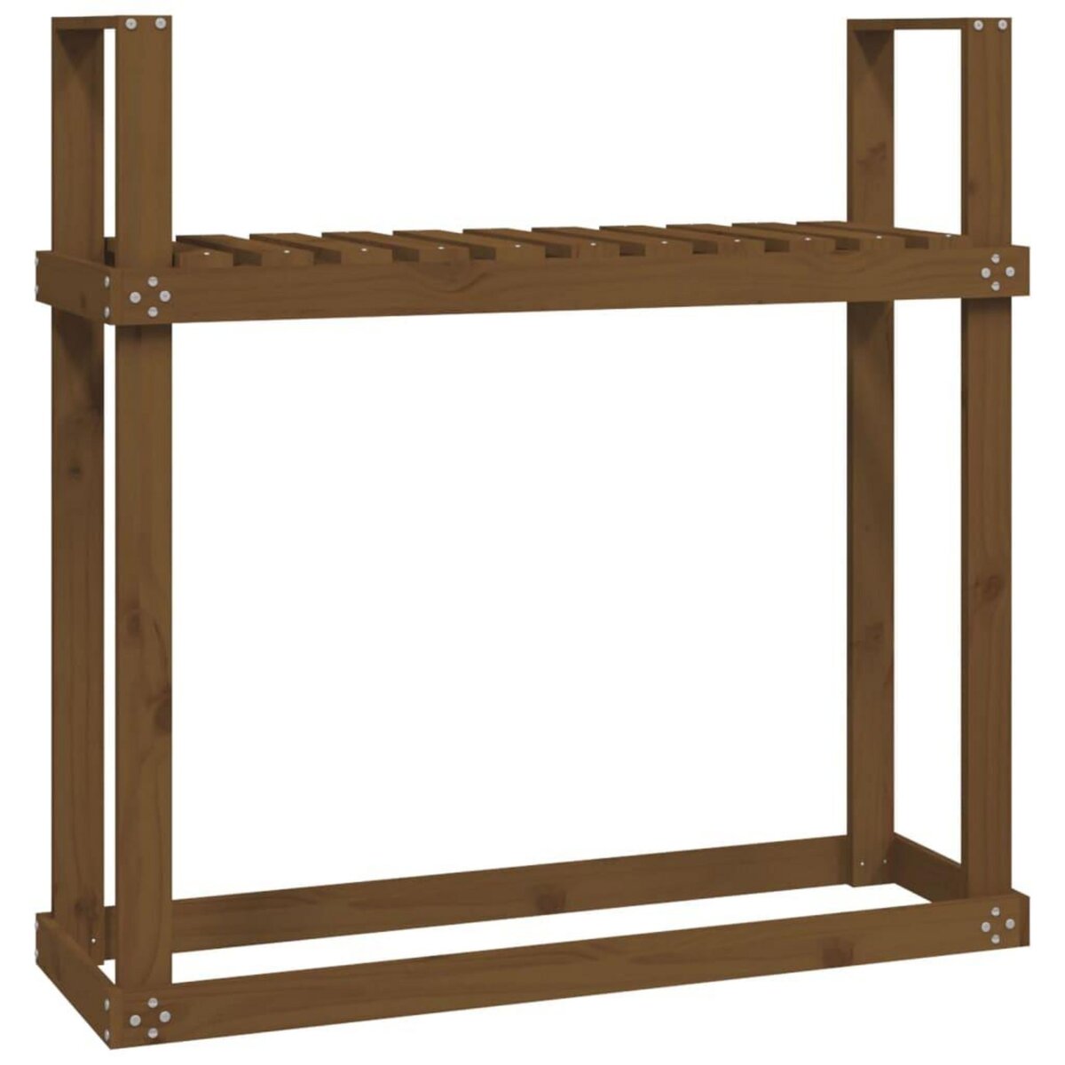 VIDAXL Support bois de chauffage Marron miel 110x35x108,5 cm Bois pin