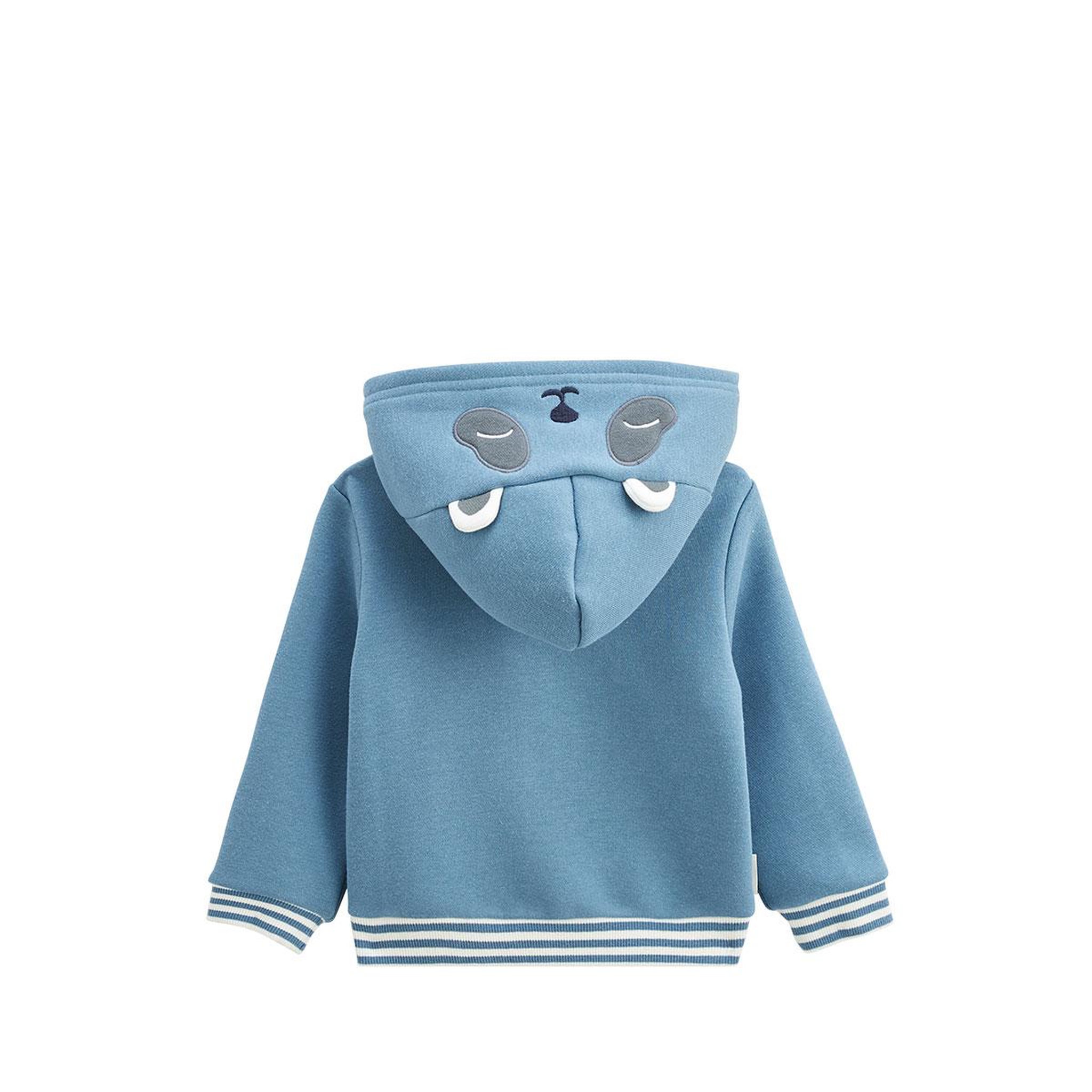 Voir la diapositive 2 : Petit Béguin Sweat à capuche zippé enfant en molleton Tao