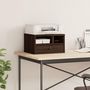 Voir la diapositive 3 : VIDAXL Support d imprimante chêne marron 40x32x22,5 cm bois ingénierie