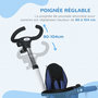 Voir la diapositive 6 : HOMCOM Tricycle enfant évolutif pliable pare-soleil canne télescopique amovible siège réversible bleu