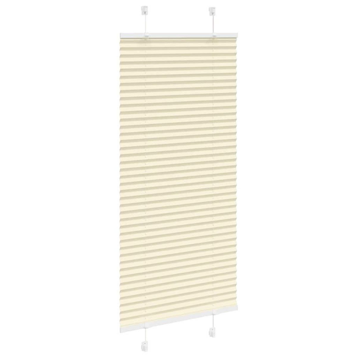 VIDAXL Store plisse creme 65x150 cm largeur du tissu 64,4 cm polyester