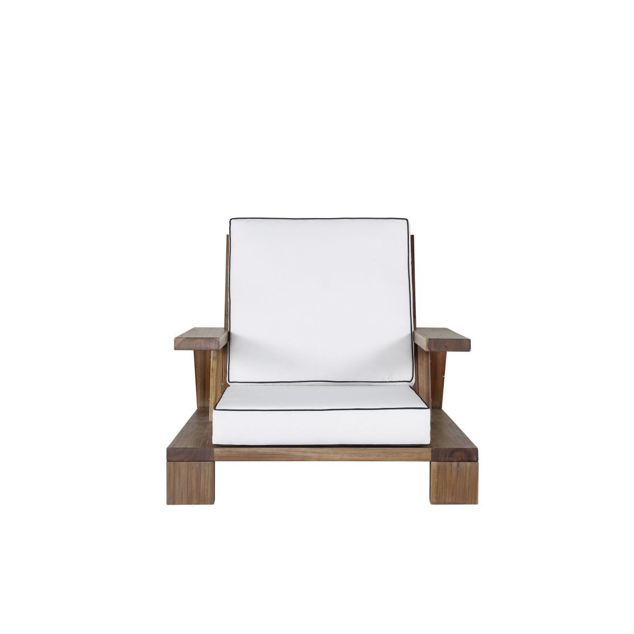 Voir la diapositive 2 : Paris Prix Fauteuil de jardin en bois  daria  100cm marron
