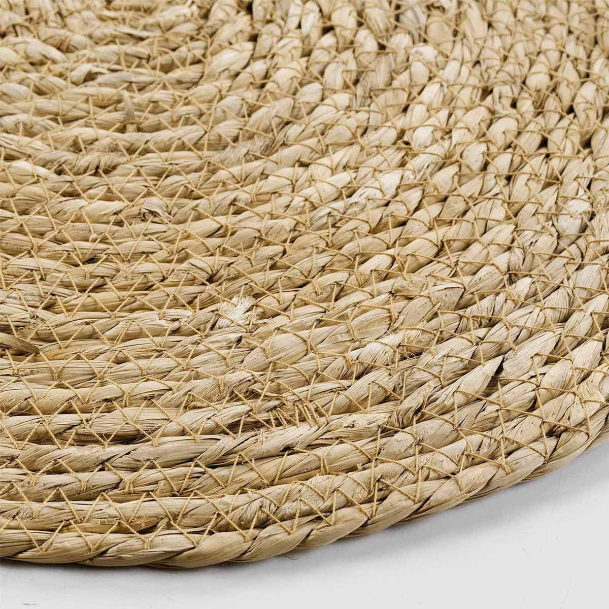 Paris Prix Set de Table Rond  Paille de Jonc  38cm Naturel